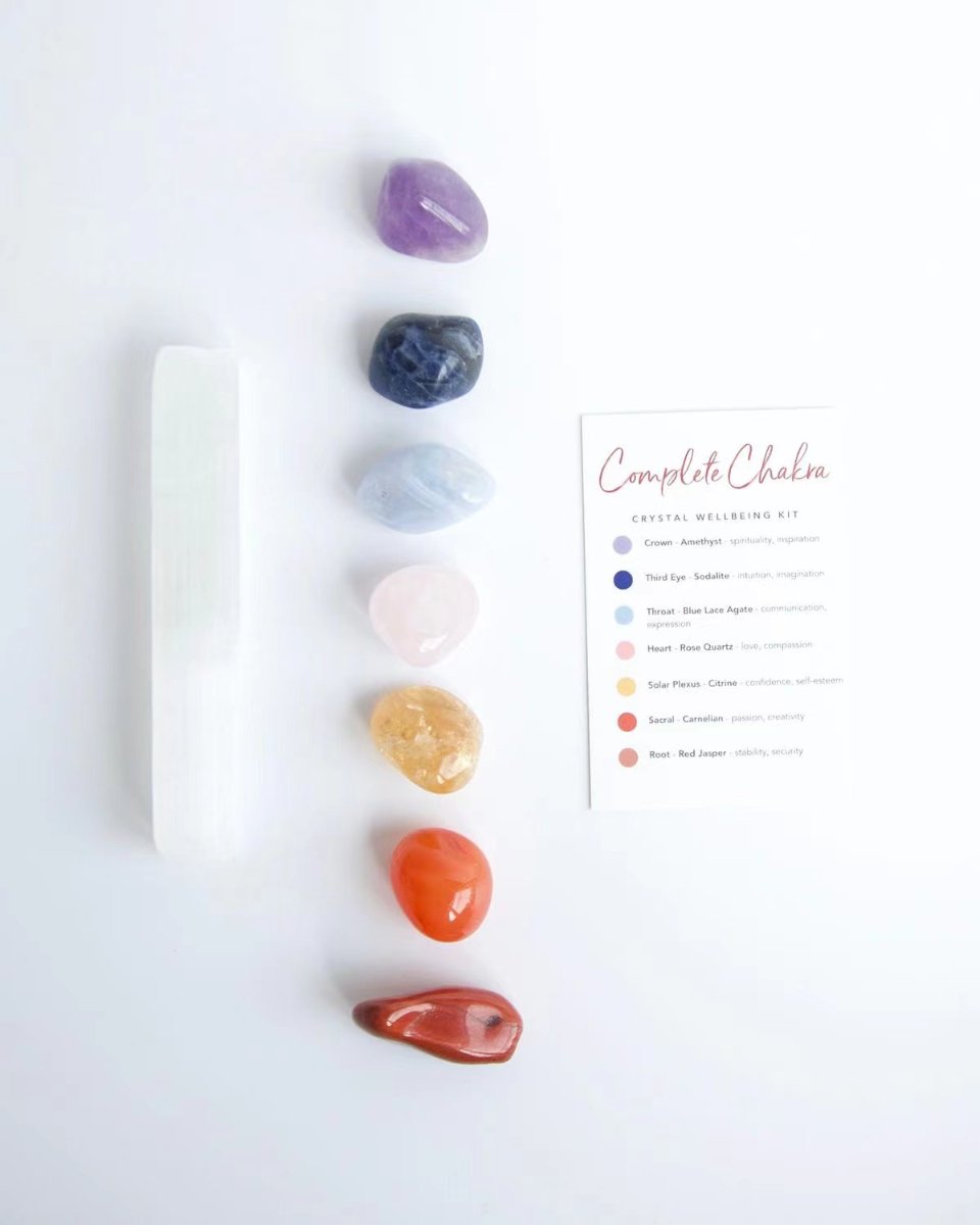 Power,Love,Healing,Courage,Protection,Wisdom,Natural Premium Crystal Healing Stones Set